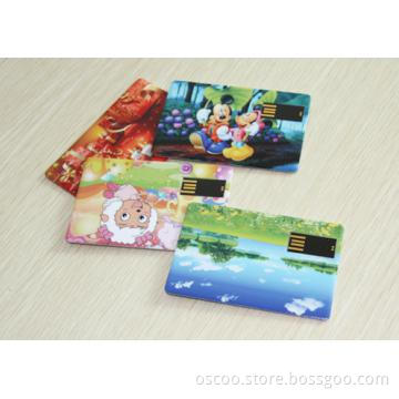 Credit card style USB Flash Drive with Big size printing area